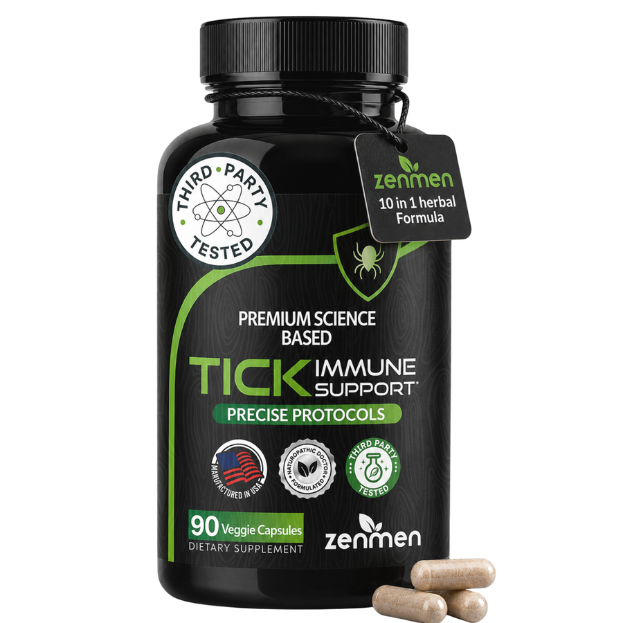 Zenmen Health Tick Immune Support Supplement bottle